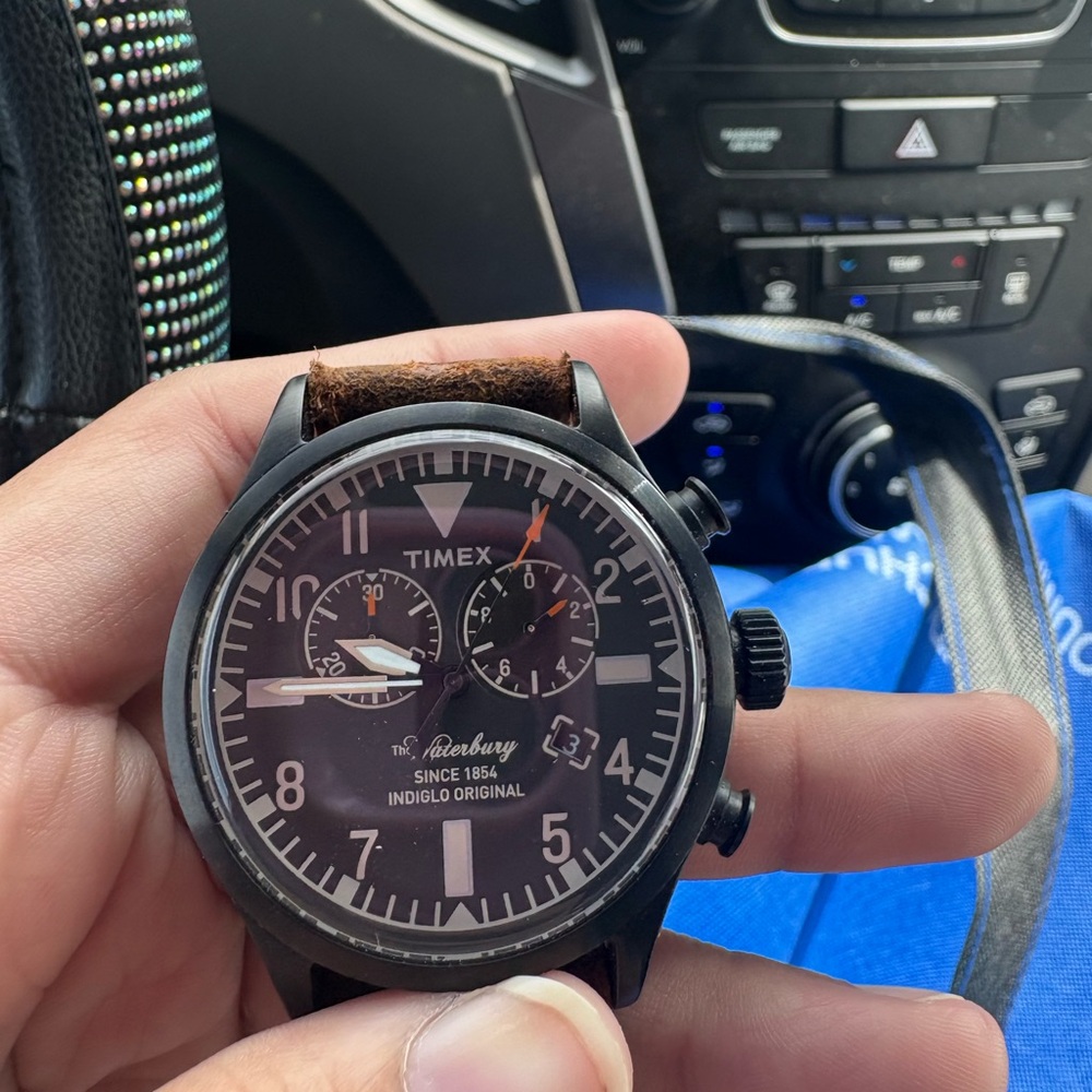 Timex Black and Brown Men's Watch